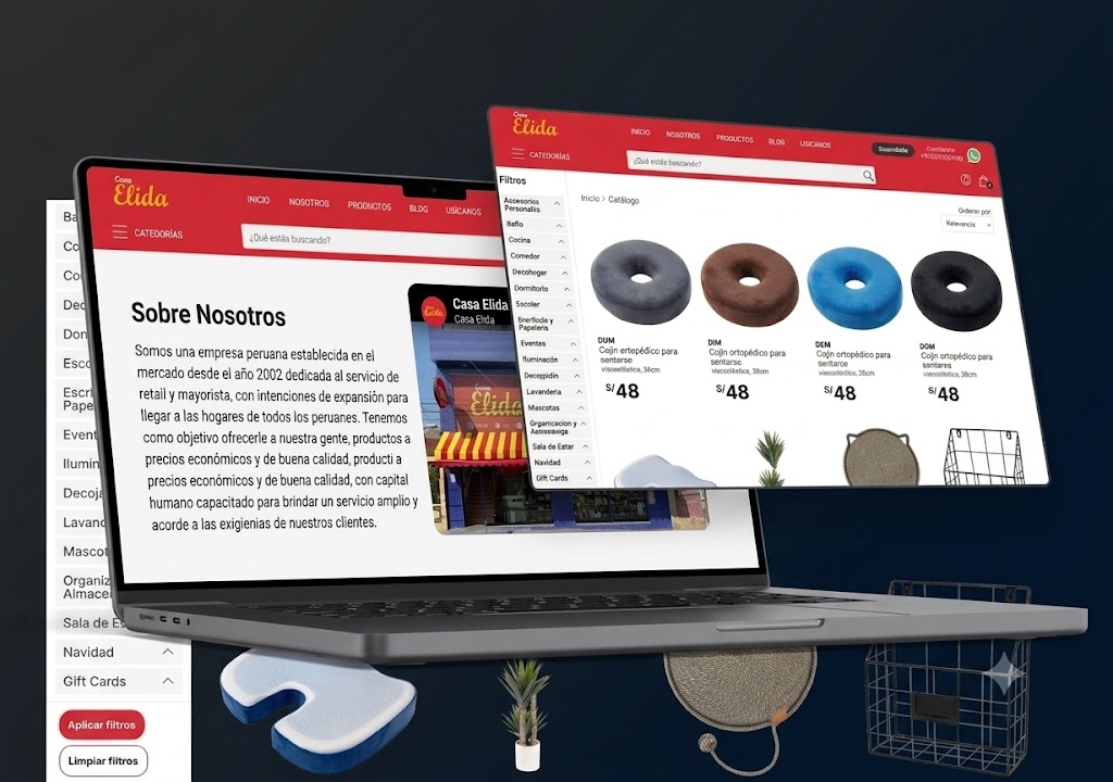 Tienda virtual de Casa Elida sincronizada con su ERP